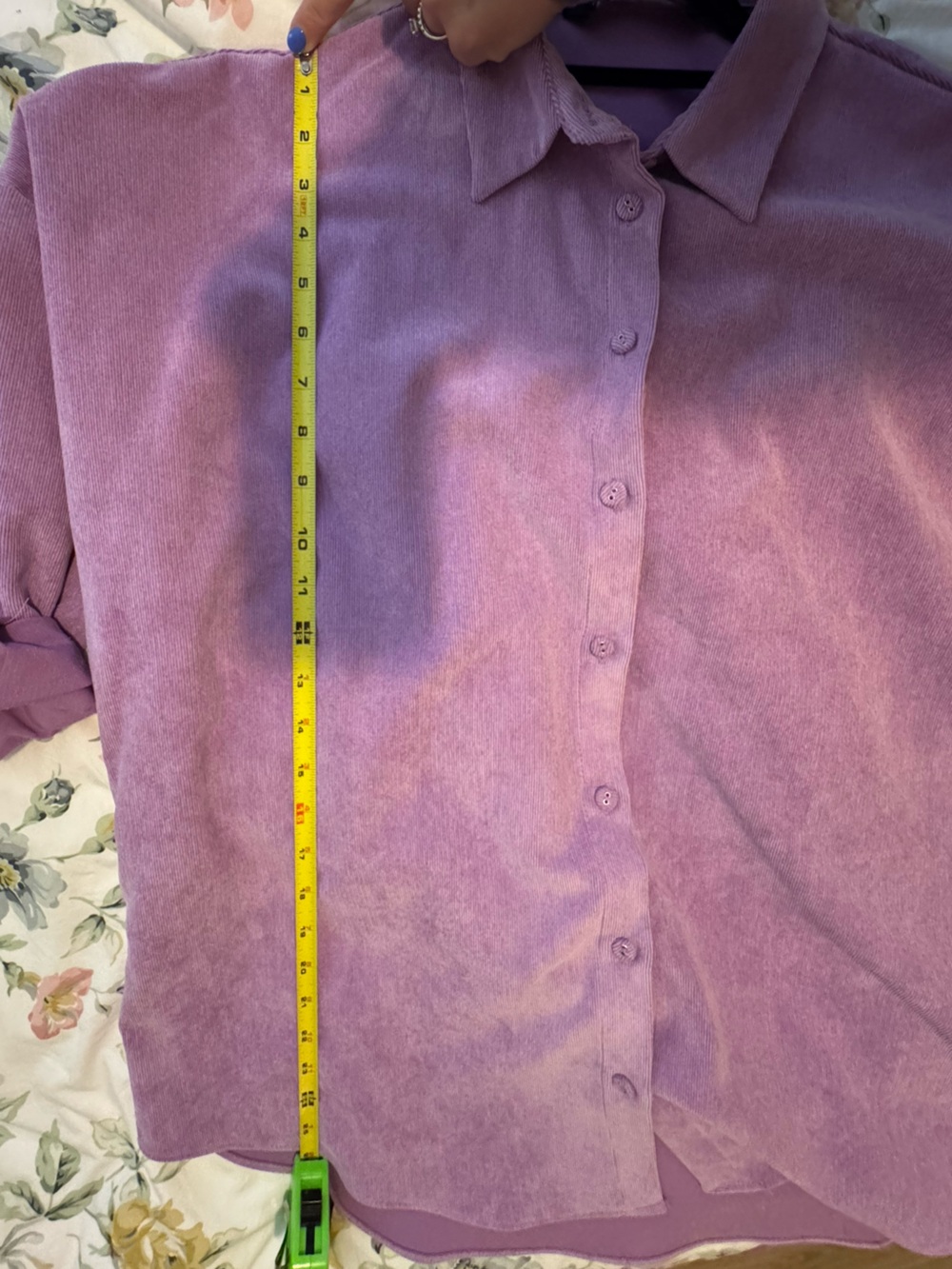Zara Lilac Button-Front Shacket - Picture 6 of 6